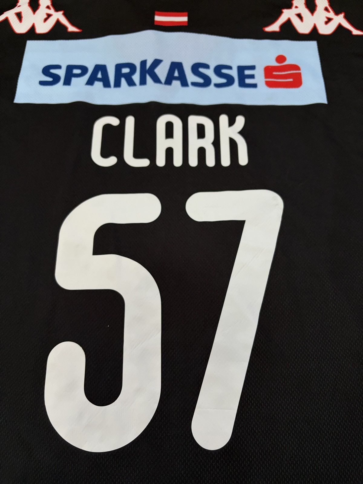Kappa Team Signed HC Innsbruck Kappa Hockey Jersey #57 Clark XL Size US XL / EU 56 / 4 - 11 Thumbnail