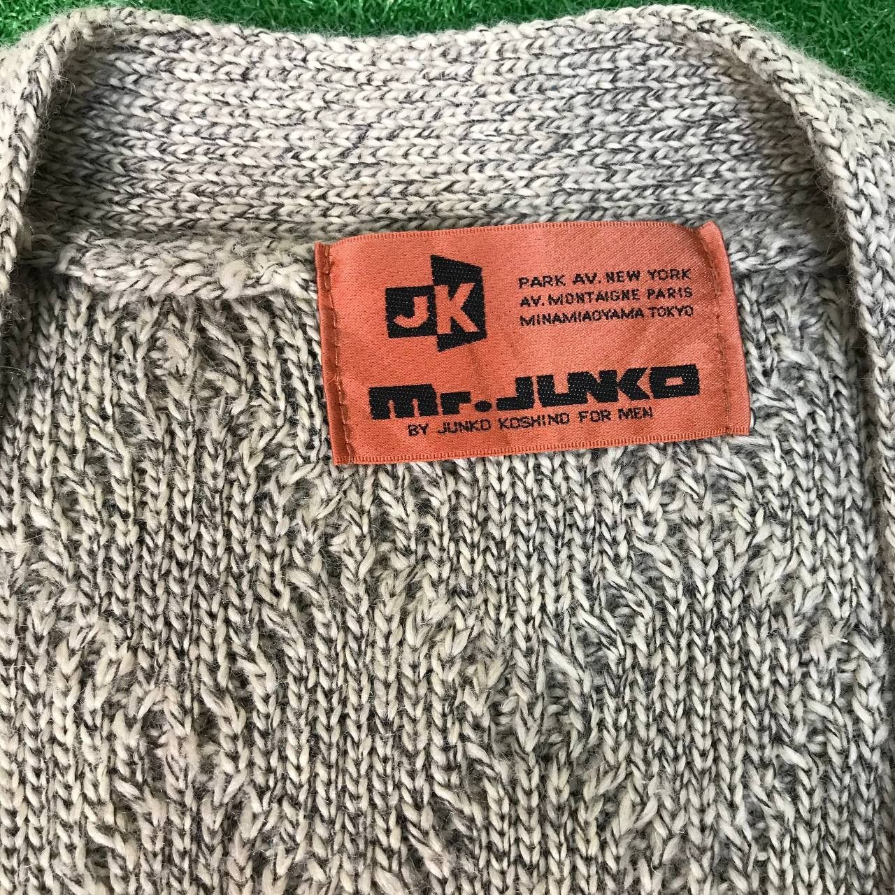 Aran Isles Knitwear VINTAGE MR.JUNKO KONSHINO FOR MEN KURT COBAIN STYLE Size US M / EU 48-50 / 2 - 3 Thumbnail