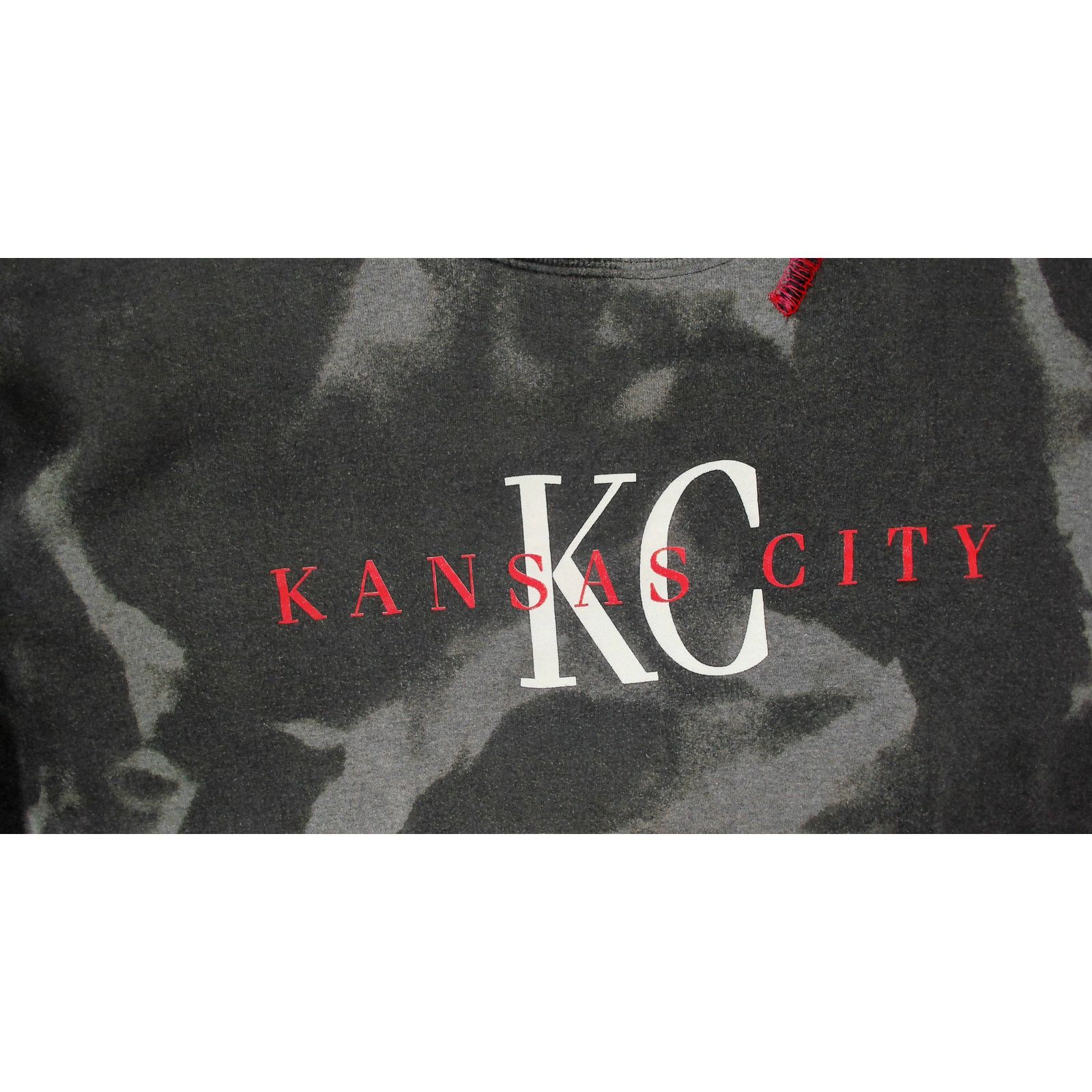 Hanes Y2K Custom Bleach Camo Kansas City Boxy Sweatshirt Size US XL / EU 56 / 4 - 12 Thumbnail