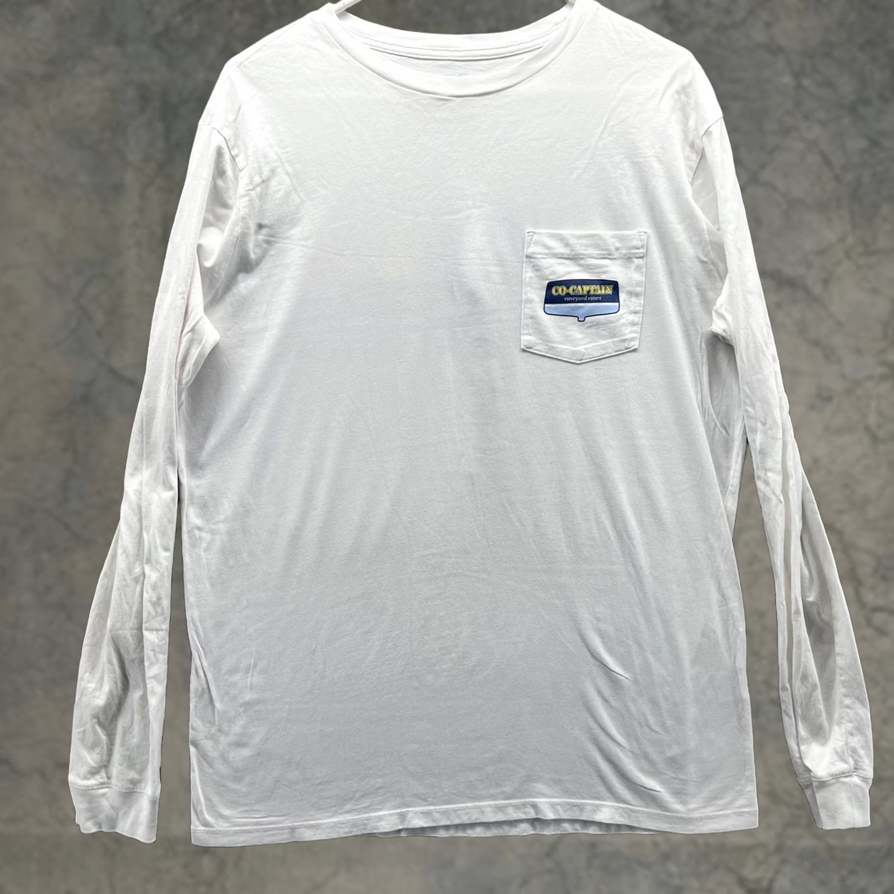 Vineyard Vines Vineyard Vines Shirt Mens Medium White Long Sleeve Co-Captain Pocket Tee Tagless Shirt Size US M / EU 48-50 / 2 - 1 Thumbnail