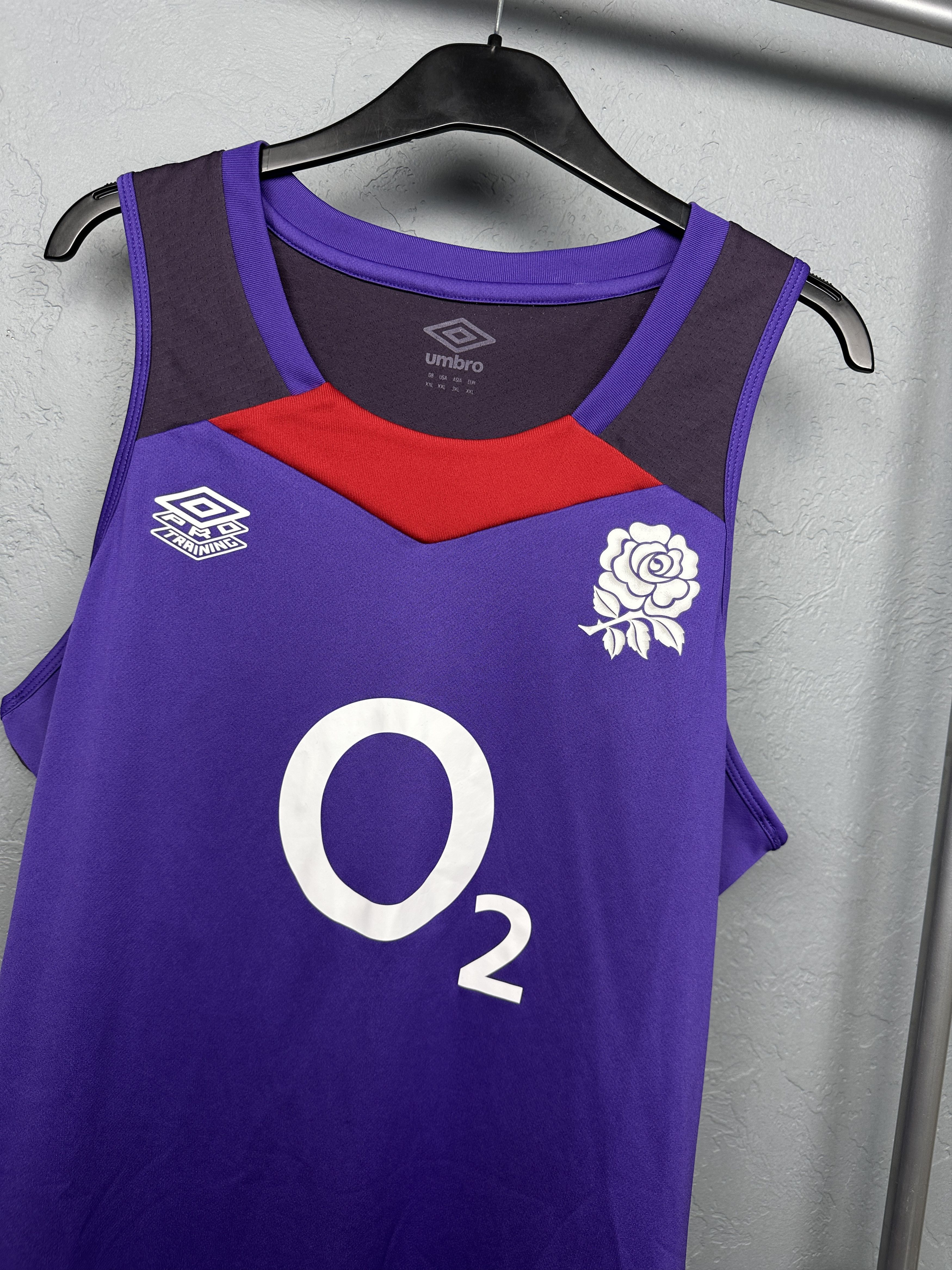 Umbro Umbro O2 England Rugby Sleeveless T-Shirt Size US XXL / EU 58 / 5 - 2 Thumbnail