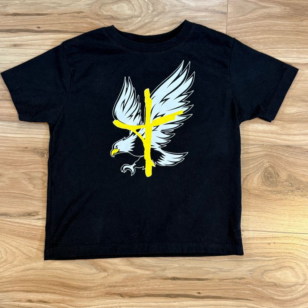 J Brand Kids Size 4 Christian “Our Savior” Eagle Cross T-Shirt Size US S / EU 44-46 / 1 - 1 Thumbnail