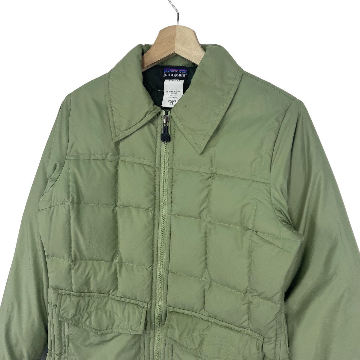 Patagonia × Vintage Patagonia Olive Green Puffer Size S / US 4 / IT 40 - 2 Thumbnail