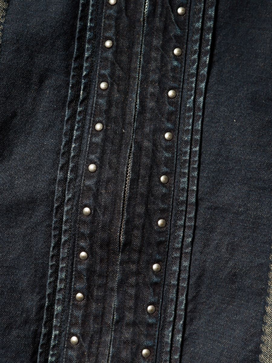 Kapital Kapital 12oz Yagasuri Jacquard Denim Chimayo Drizzler JKT Size US XXL / EU 58 / 5 - 5 Thumbnail