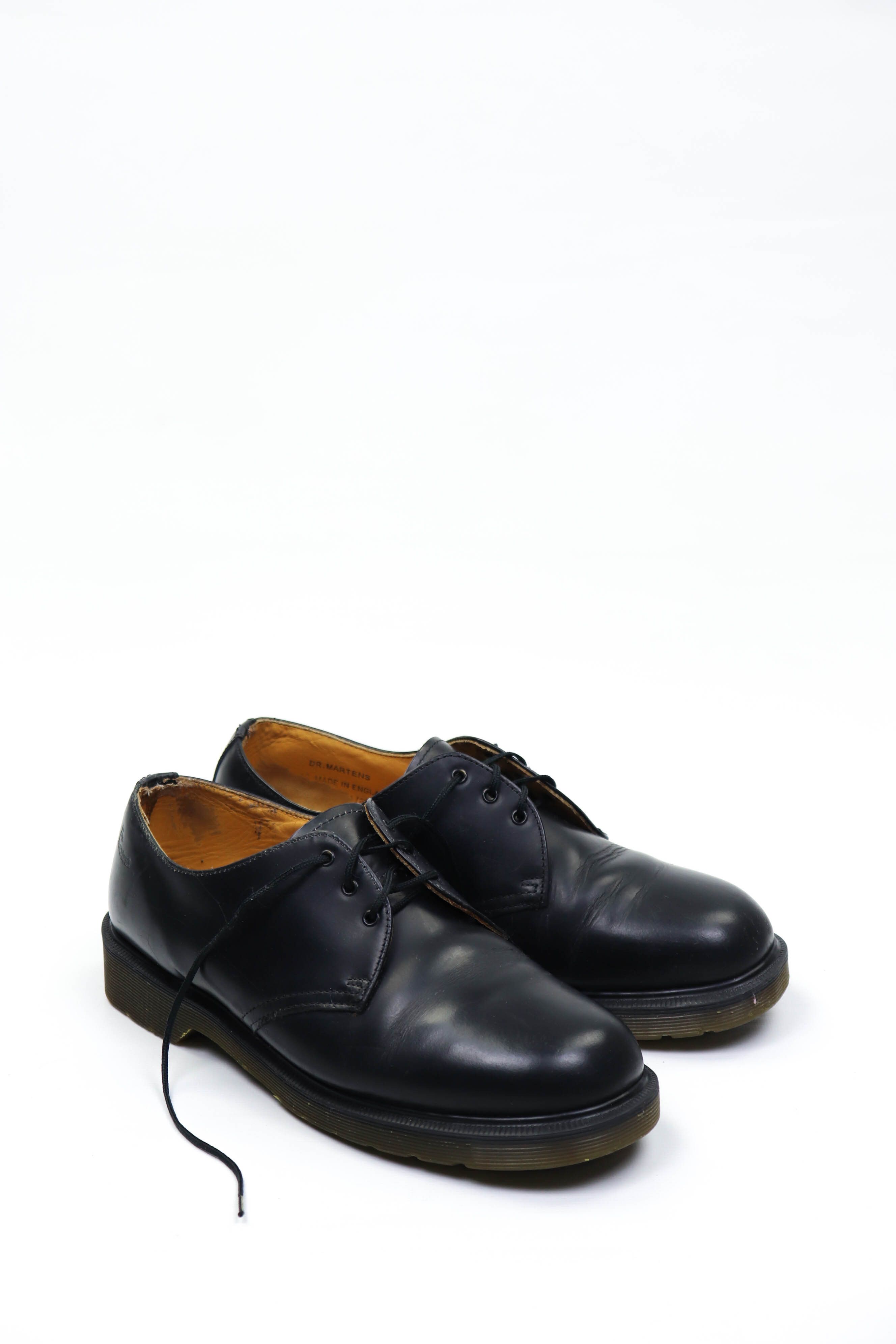 image of Dr Martens x Vintage Dr. Martens Vintage Made In England Leather Oxford Shoes in Black (Size 10)