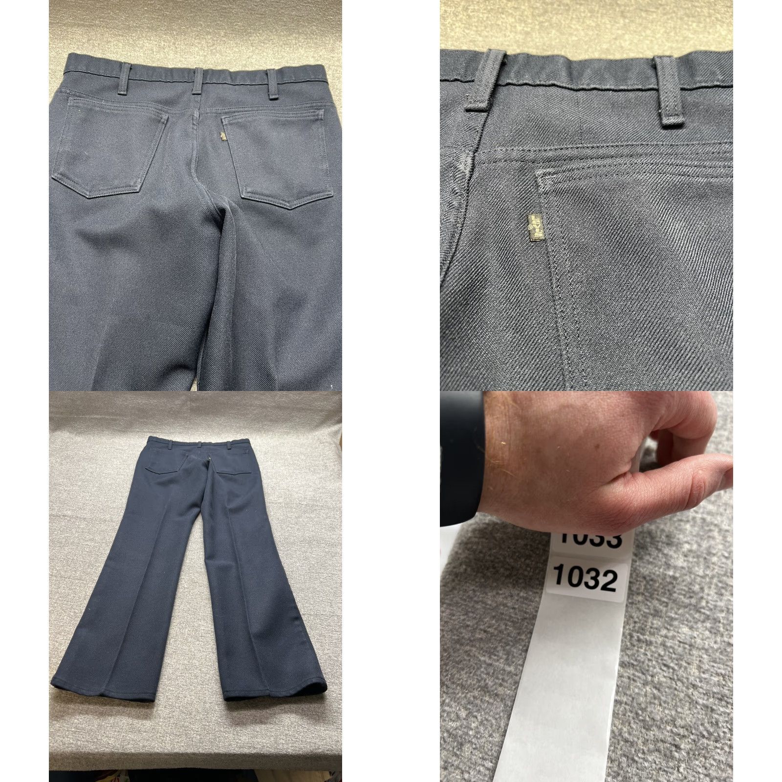 Levi's VINTAGE Levi's Action Slacks Navy Blue Polyester Pants USA 35x32 Mens Pants Straight Front 35 Regular Size NS Blue 1980s Size US 35 - 8 Thumbnail