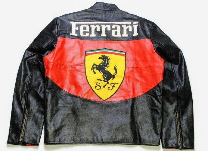 Vintage 🔥💵 FERRARI RACING LEATHER JACKET Size US M / EU 48-50 / 2 - 3 Thumbnail
