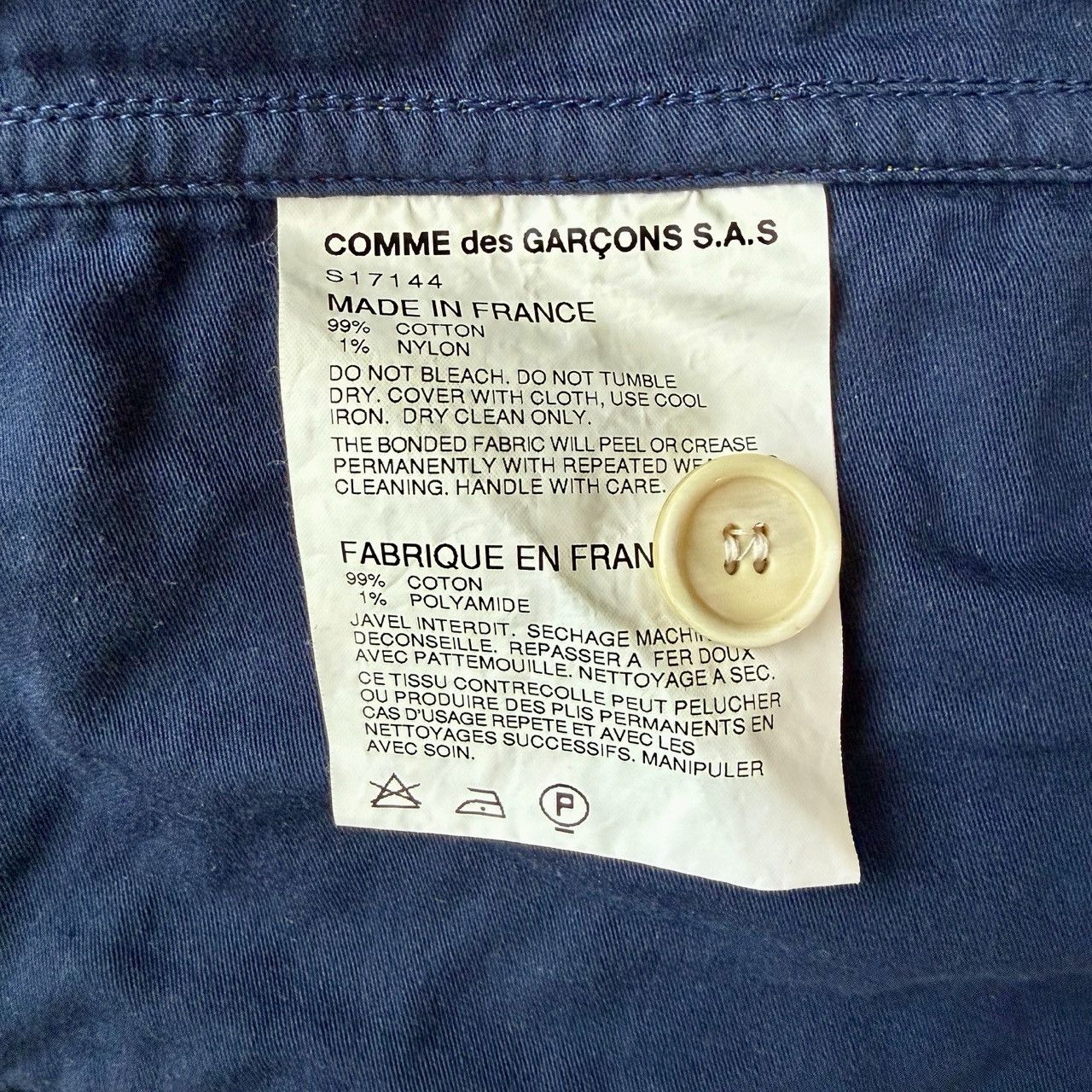 Comme des Garcons Comme des Garcons Cotton Blazer / Chore Jacket Size 38R - 4 Thumbnail