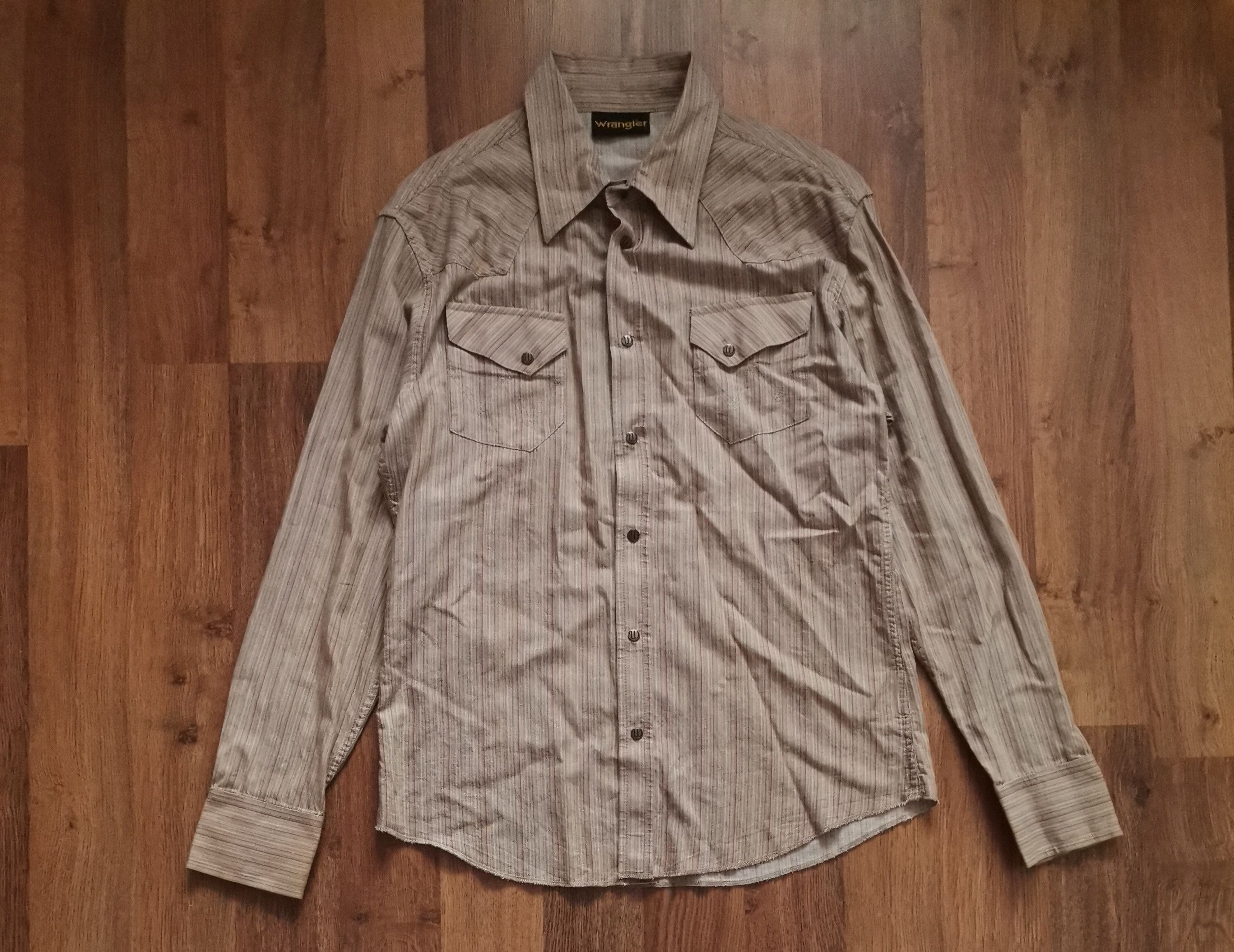 Wrangler Vintage Wrangler Striped Shirt Size US L / EU 52-54 / 3 - 1 Thumbnail