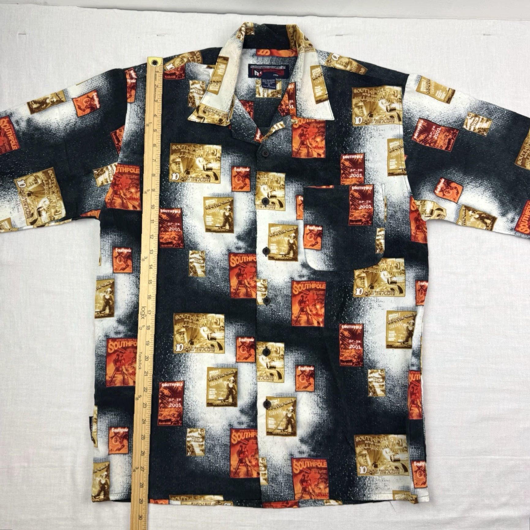 Southpole Vintage Southpole Button Up Shirt Adult Small Baggy Relaxed Hipster Punk Y2K Size US S / EU 44-46 / 1 - 7 Thumbnail