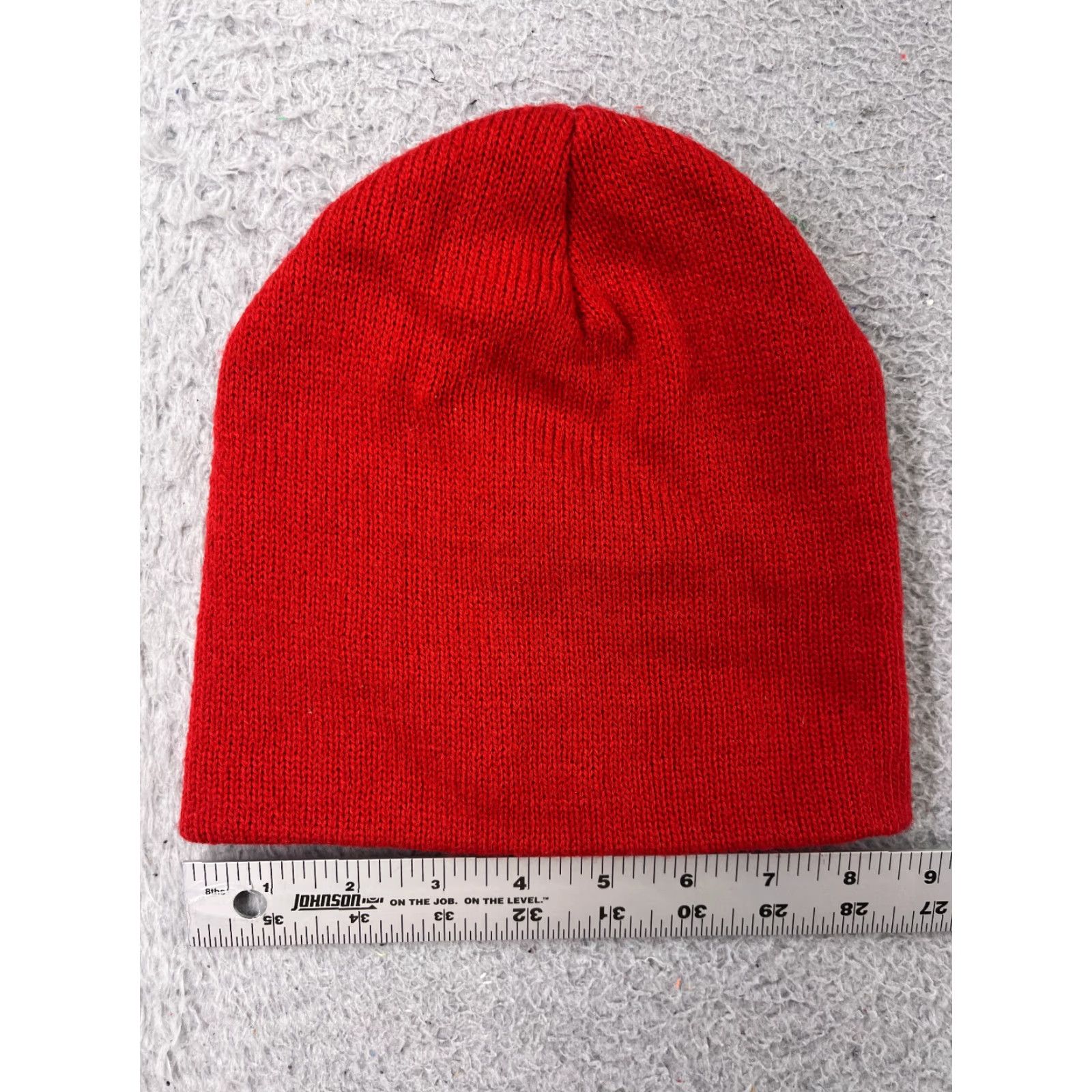 Port & Company Port & Company Beanie Adults One Size Red Knit Acrylic Hat/Cap - Logo Style, Adjustable, Casual Warm Knit Beanie, Men’s Size ONE SIZE - 3 Thumbnail