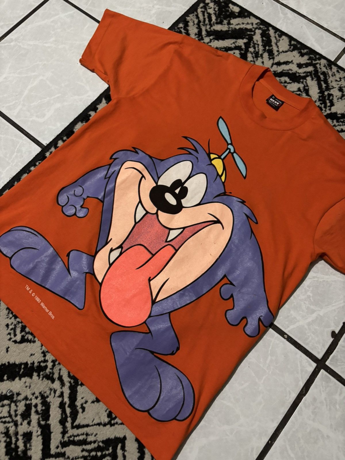 Vintage × Warner Bros Vintage Dizzy Tiny Toons 1993 Big Print Size US XL / EU 56 / 4 - 2 Thumbnail
