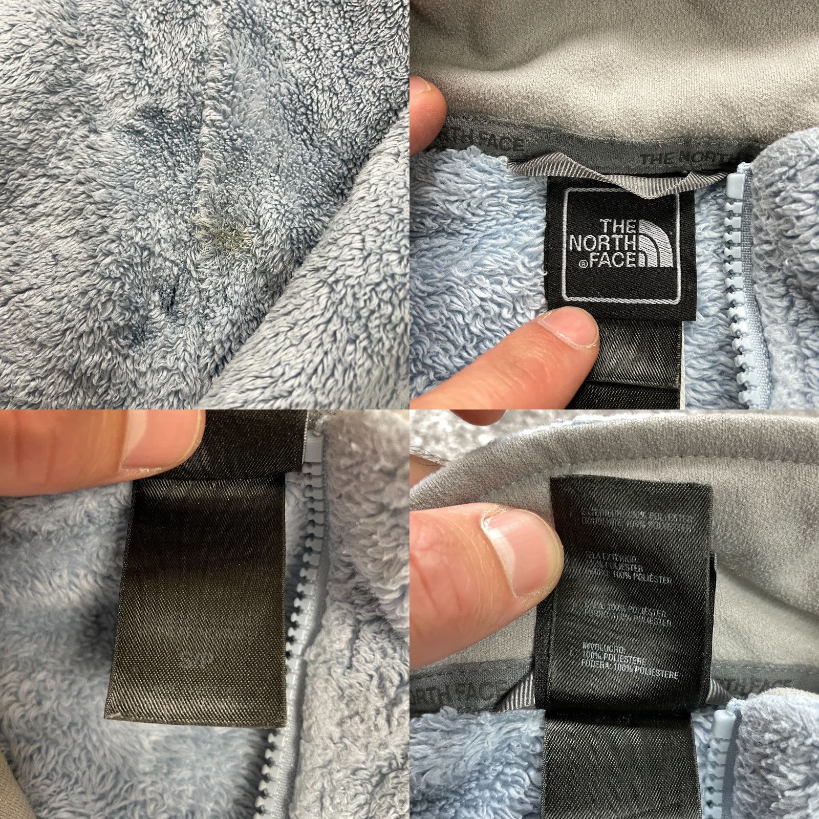 The North Face THE NORTH FACE Osito Fleece Jacket Women S Blue Full Zip Pocket High Neck Size S / US 4 / IT 40 - 8 Thumbnail