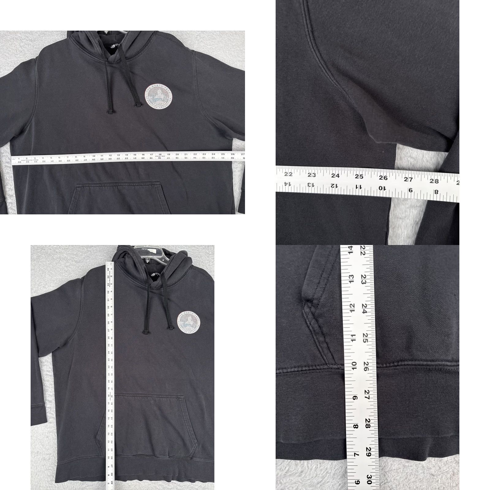 The North Face The North Face Hoodie Mens 2XL Black Expedition Antarctica Fleece Sweatshirt Graphic Print Pullover Front Kangaroo Pocket Hooded Casual Wear Size US XXL / EU 58 / 5 - 8 Thumbnail