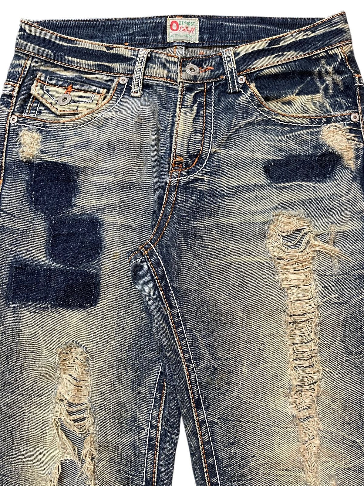 Tornado Mart Vintage Japanese Brand Mud Faded Claw Wash Distressed Flared Size US 30 / EU 46 - 4 Thumbnail