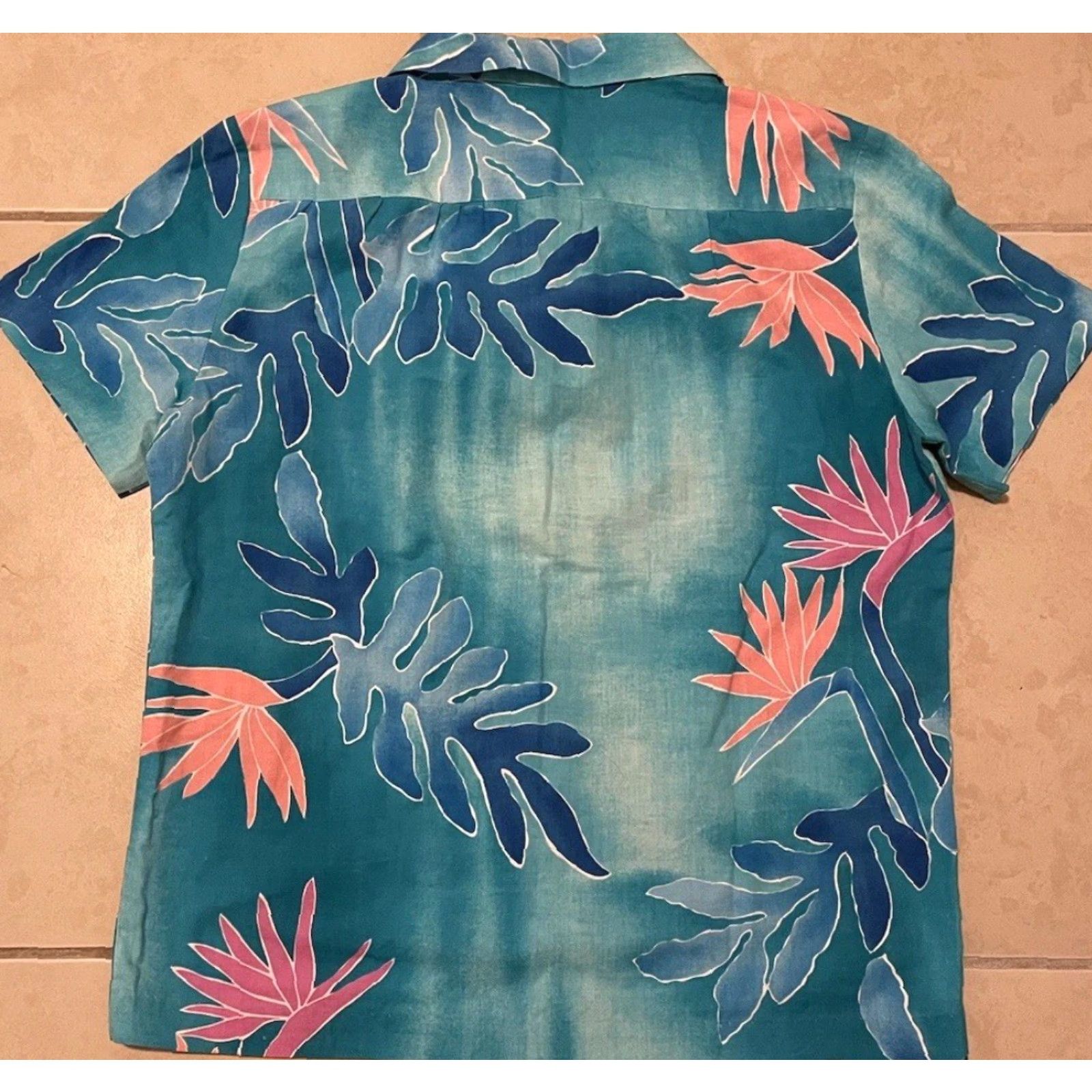 Hilo Hattie VINTAGE Hilo Hattie All Over Print Shirt M Women Blue Floral Button-Up Short Sleeve 90s 80s Hawaii Surf Beach Fashion Size M / US 6-8 / IT 42-44 - 2 Thumbnail