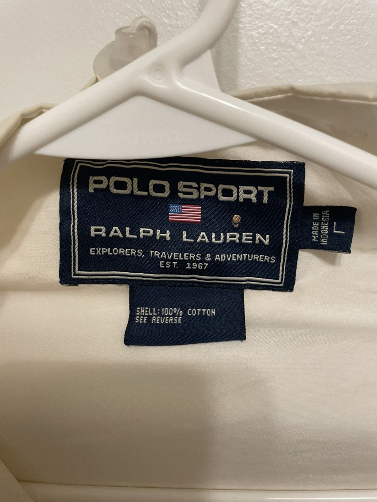 Polo Ralph Lauren 90’s Polo Sport Vintage Anorak Windbreaker Size US L / EU 52-54 / 3 - 3 Thumbnail