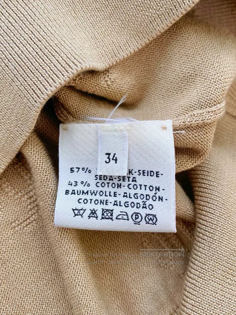 Hermes Hermes Camel Long Sleeve Underwear Top Size XXS / US 00 / IT 34 - 5 Thumbnail