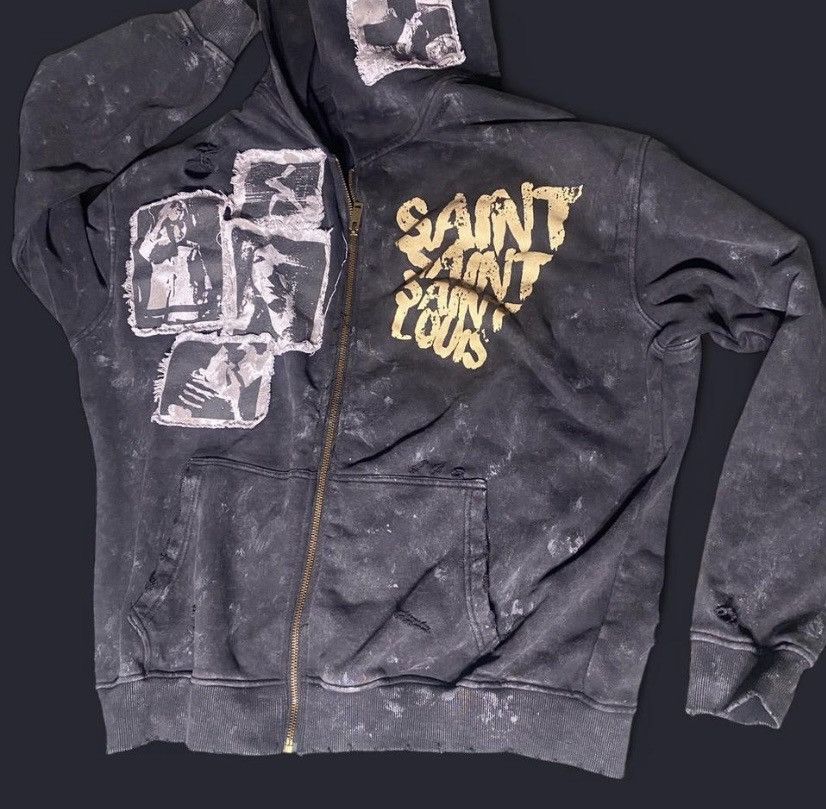 SSSAINT LOUIS unique vintage hoodie