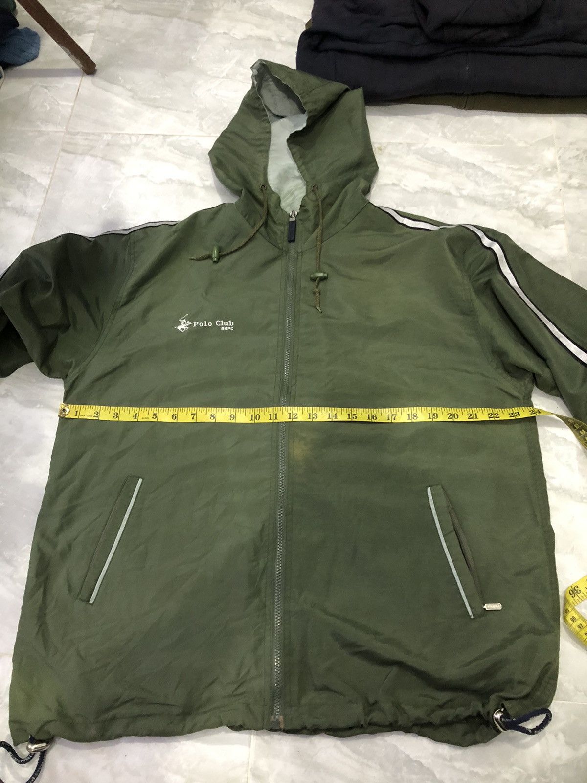 Beverly Hills Polo Club BHPC Olive Green Windbreaker 90s Vintage Korea Size US M / EU 48-50 / 2 - 17 Thumbnail