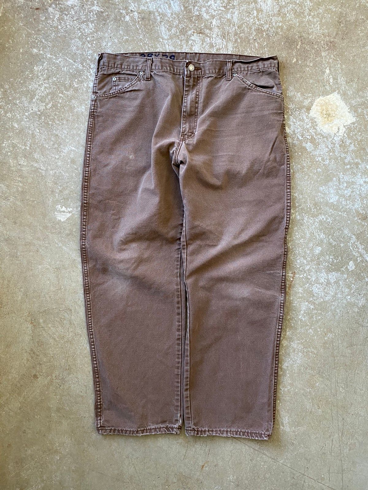 Vintage Vintage 90’s Brown Dickies Carpenter Pants Size US 36 / EU 52 - 2 Preview