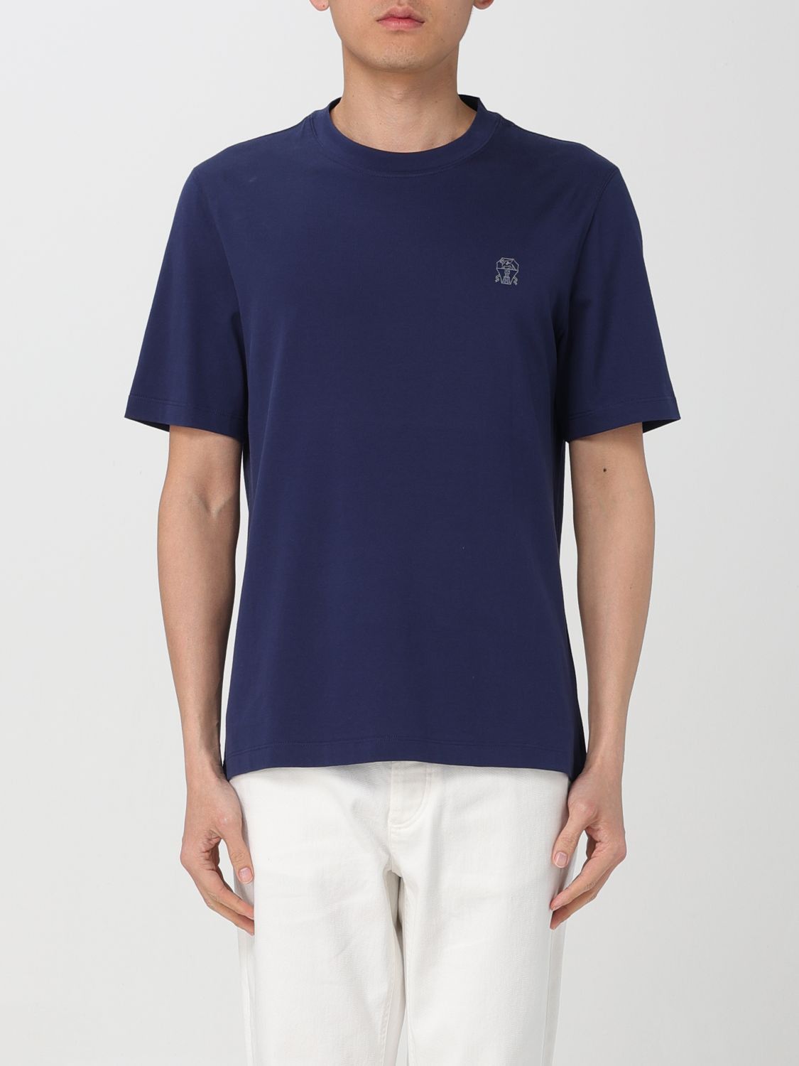 image of Brunello Cucinelli T-Shirt Men Blue (Size XL)