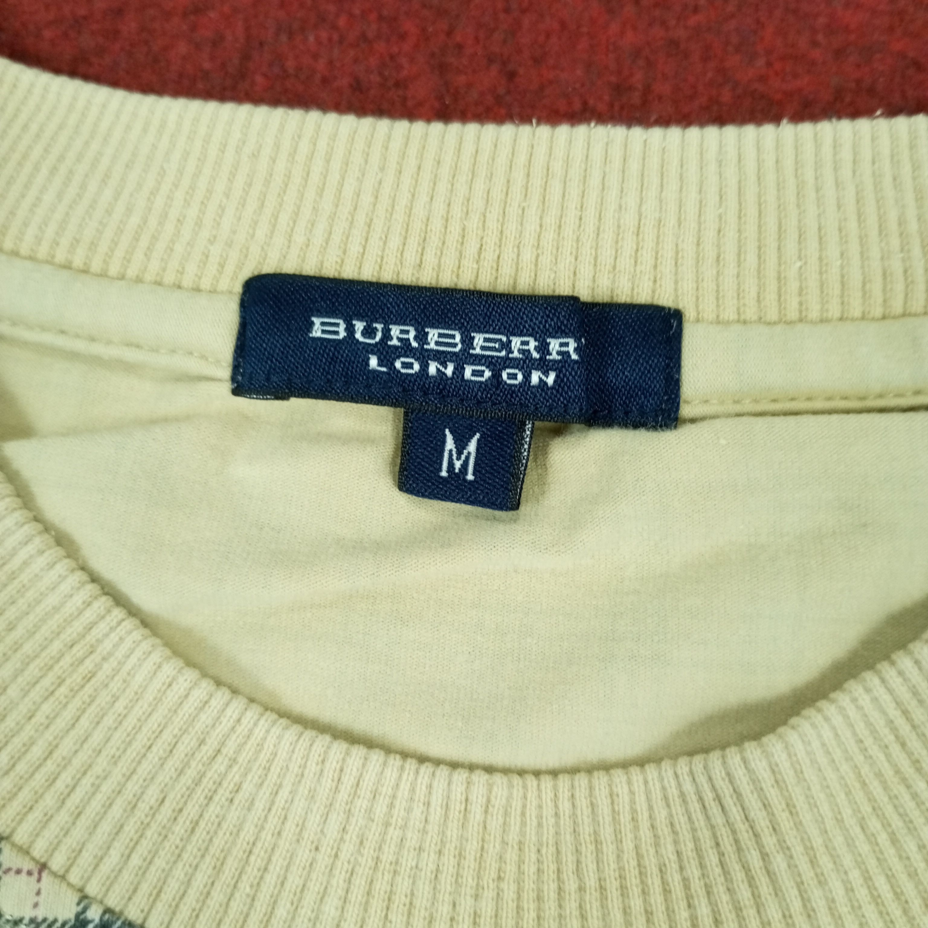 Burberry × Vintage Burberry London Luxury Brand Pocket Design Tshirt Size US L / EU 52-54 / 3 - 5 Thumbnail
