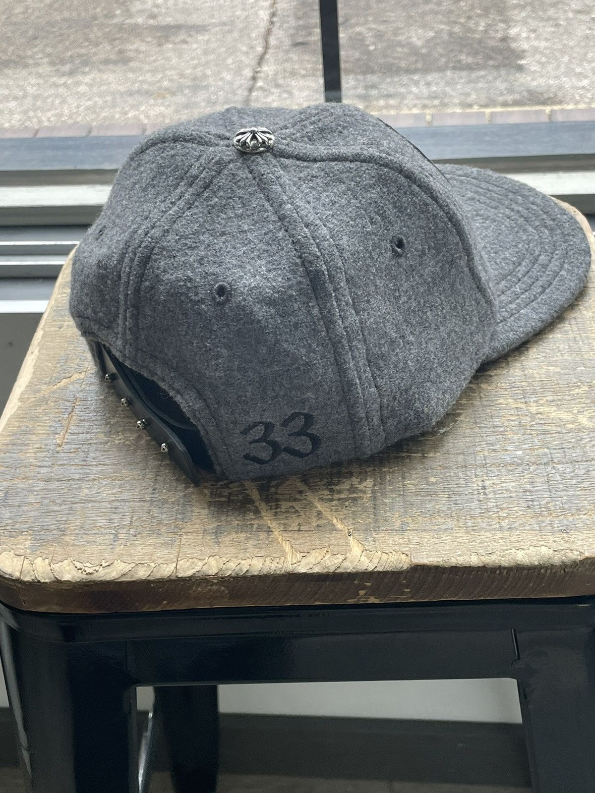 Chrome Hearts Chrome Hearts CH Wool Hat Grey Size ONE SIZE - 4 Thumbnail