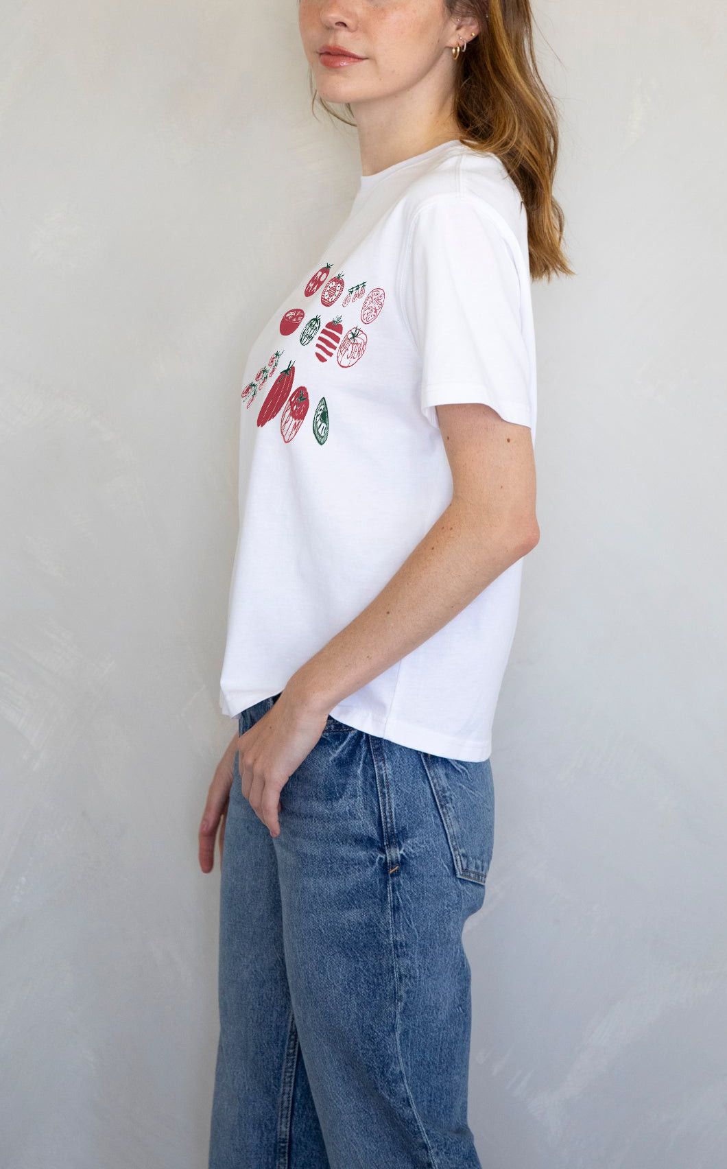 Designer × The Unbranded Brand Tomato Shirt, Graphic Tee, Vegetable Screen Print Shirt Size M / US 6-8 / IT 42-44 - 3 Thumbnail