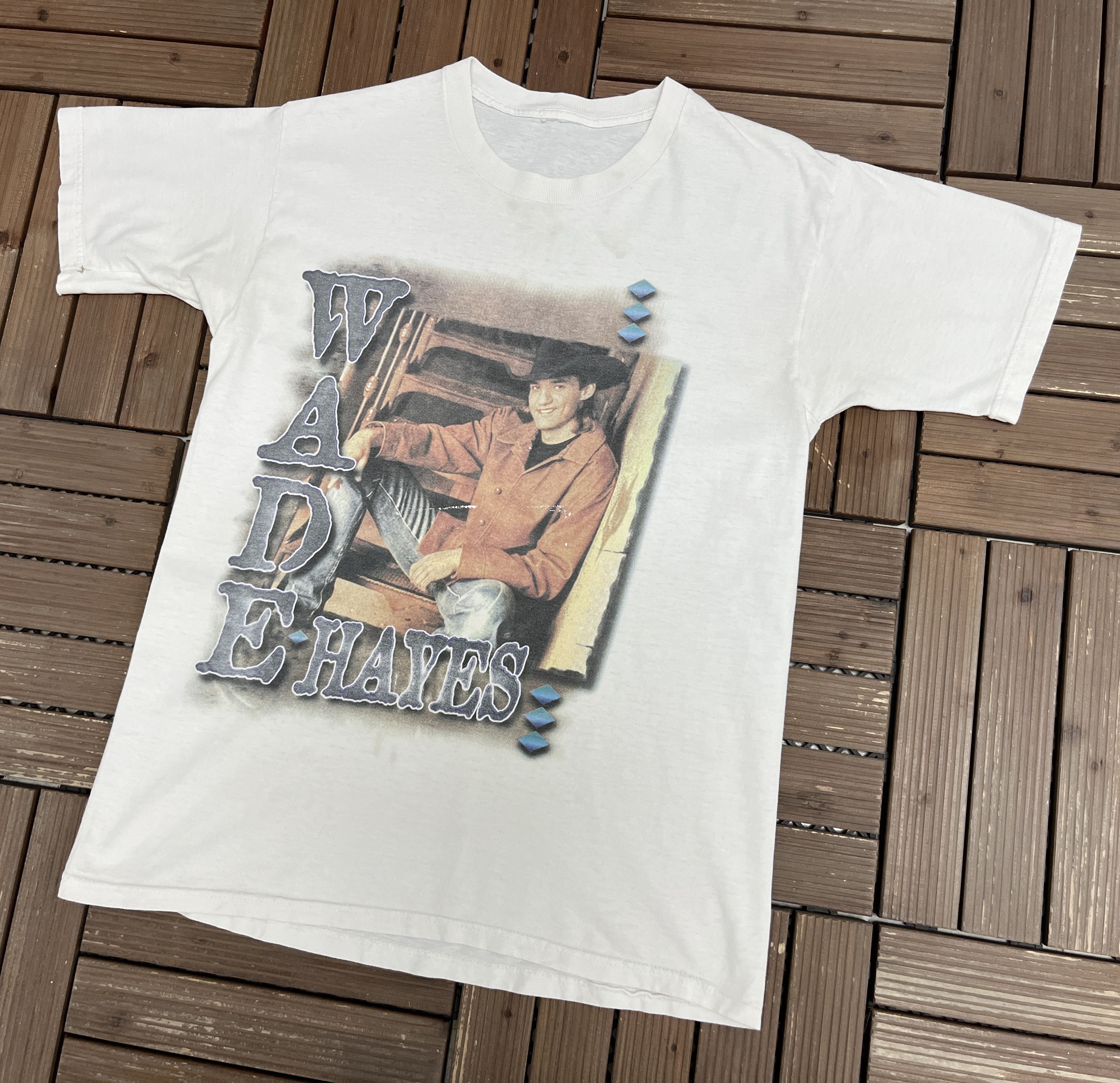 Vintage Wade Hayes Old Enough To Know Better Vintage White T-Shirt Size US L / EU 52-54 / 3 - 3 Thumbnail