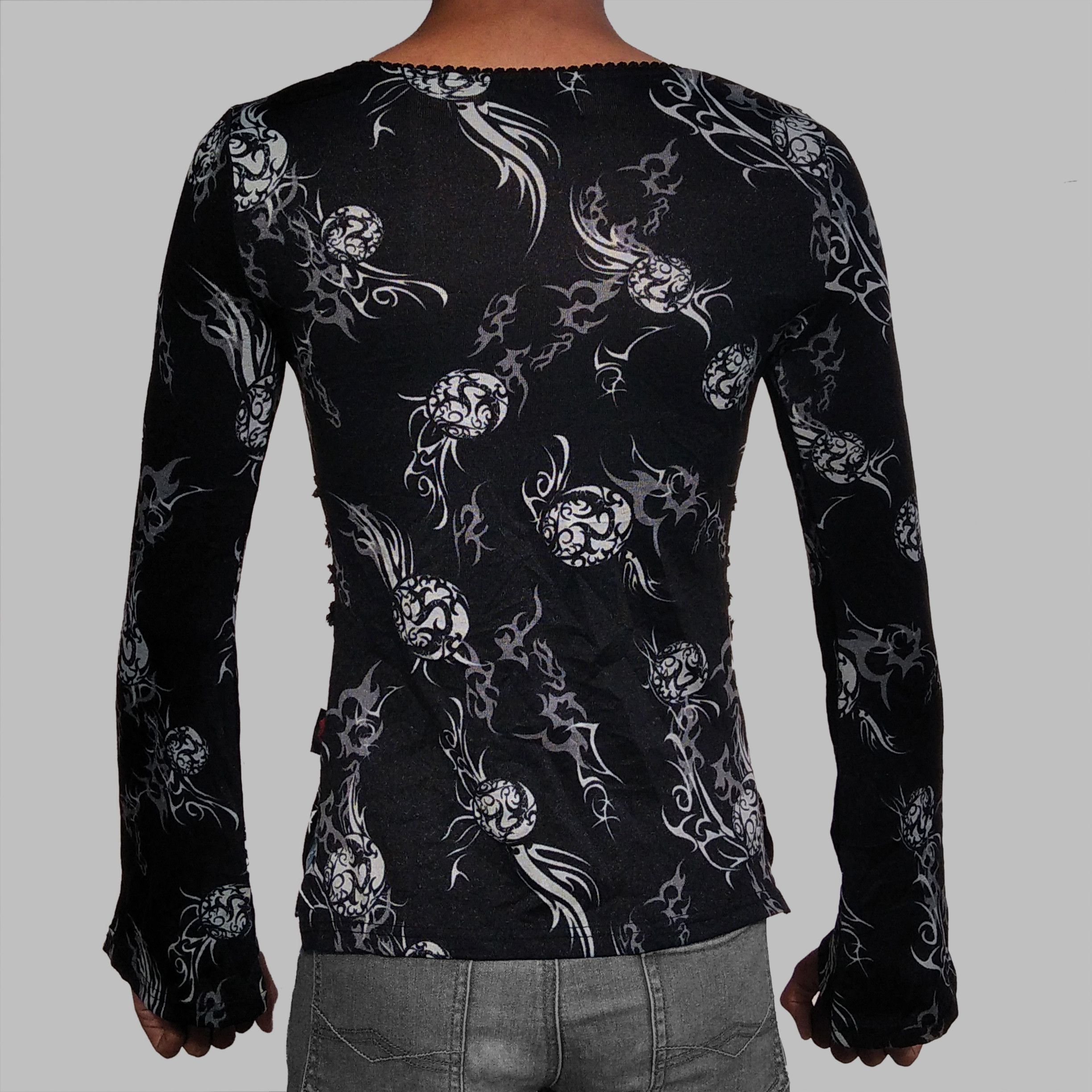 Japanese Brand Vintage 00s OZZ ON Japanese Ghotic Brand Longsleeve Size S / US 4 / IT 40 - 2 Thumbnail
