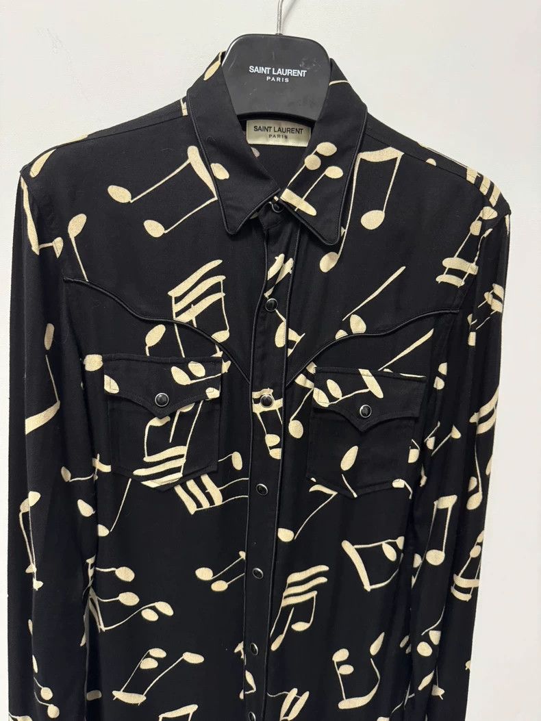 Saint Laurent Paris Saint Laurent Paris 16 FW black and white silk court cat's Size US S / EU 44-46 / 1 - 3 Thumbnail