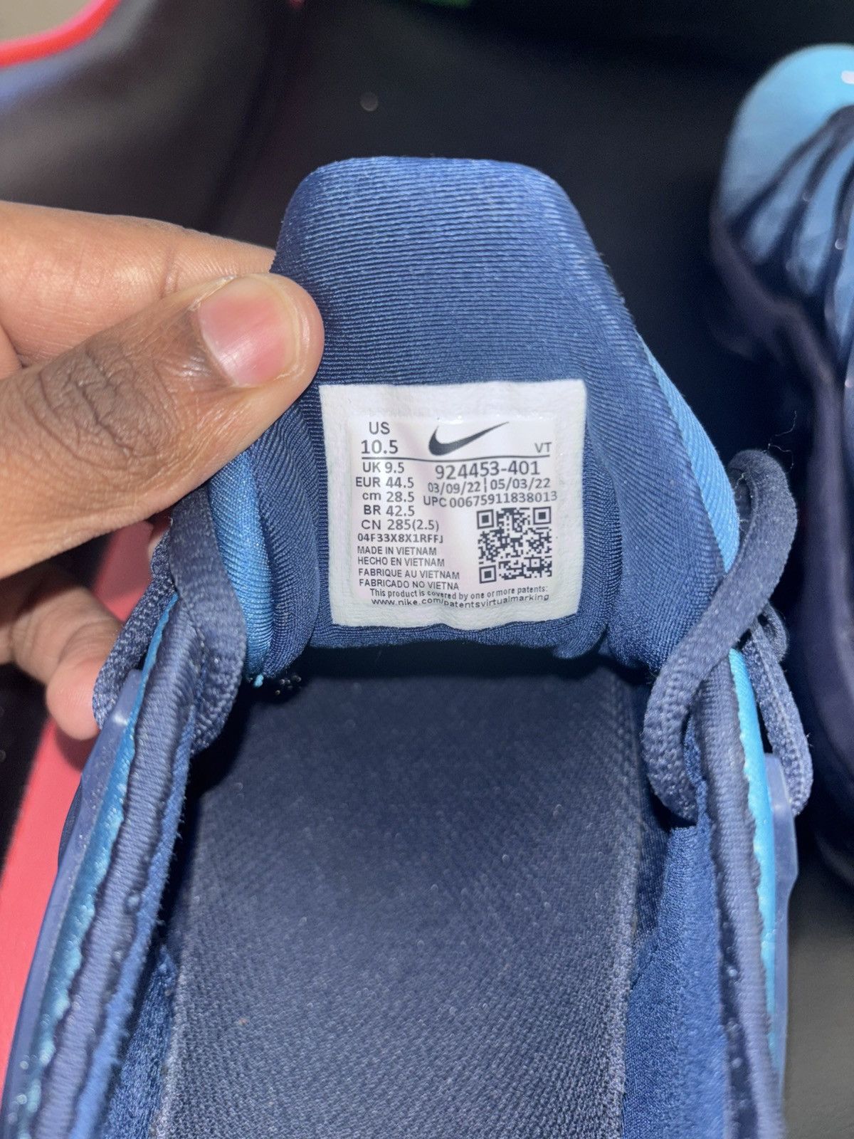Nike Nike Air Vapormax Plus TN trainers in blue and black Size US 10.5 / EU 43-44 - 4 Thumbnail