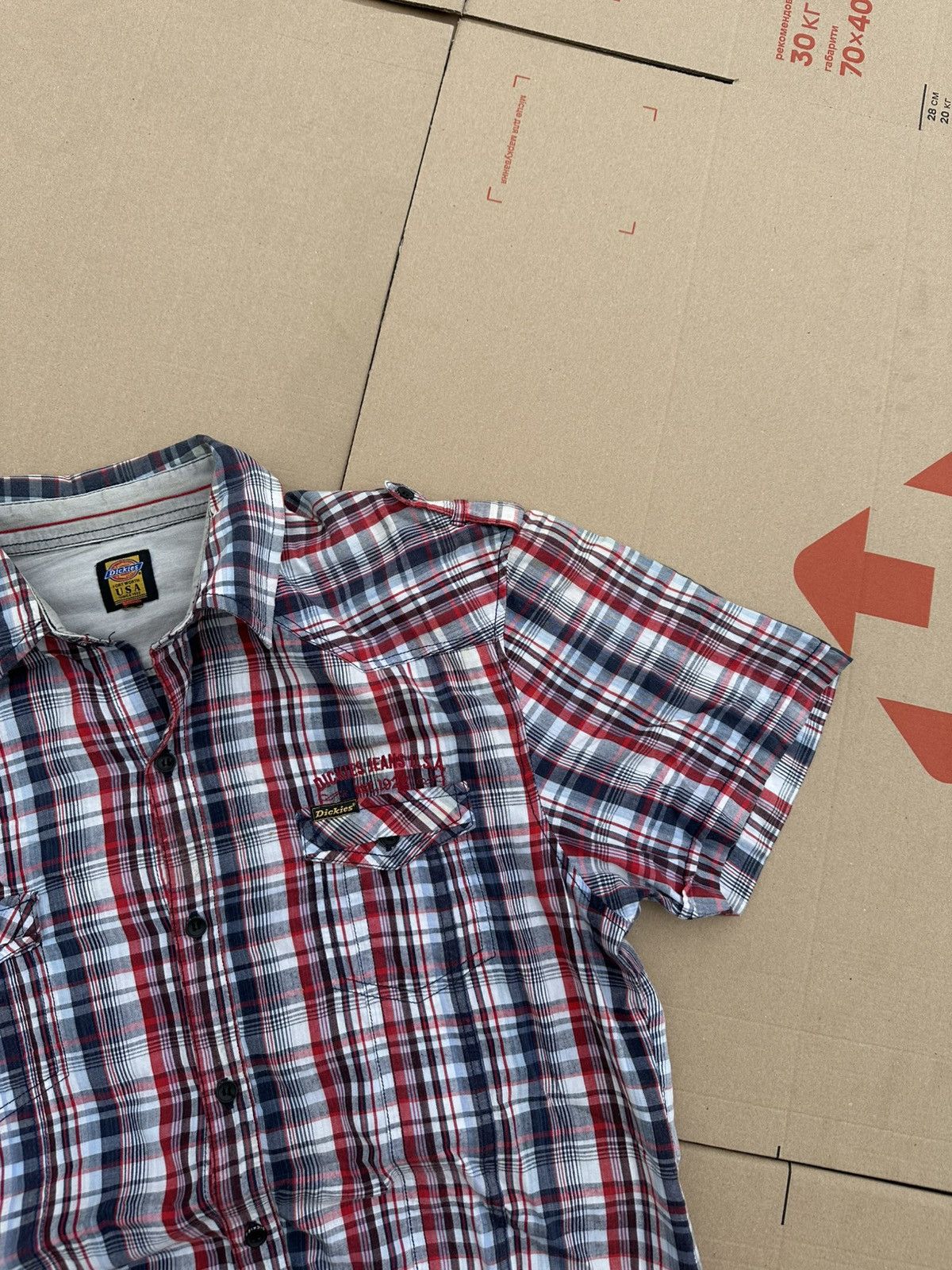 Dickies × Vintage Rare Vintage Dickies Distressed Shirt Y2K Japan Style Size US XL / EU 56 / 4 - 5 Thumbnail