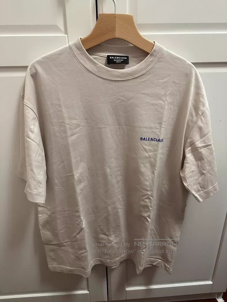 Balenciaga Balenciaga Home Short Sleeve Oatmeal and Blue Size US XS / EU 42 / 0 - 1 Thumbnail