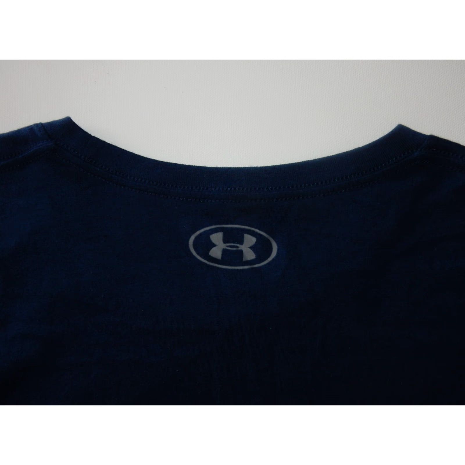 Under Armour VINTAGE Under Armour Men's T-Shirt Size 2XL Activewear Blue Cotton Blend Short Sleeve Size US XXL / EU 58 / 5 - 2 Thumbnail