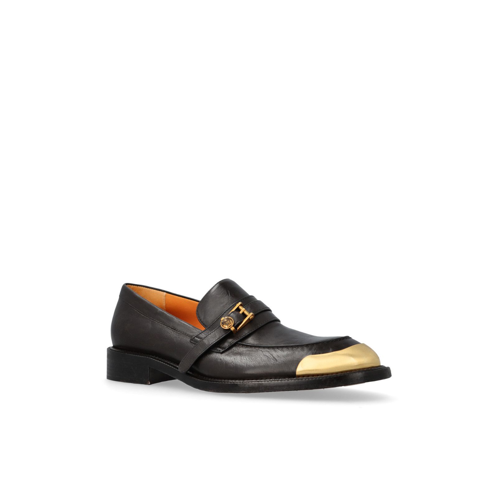 Versace VERSACE Primo Brown Leather Loafers New And Authentic (Men's Size US 9.5 / EU 42-43 - 2 Thumbnail