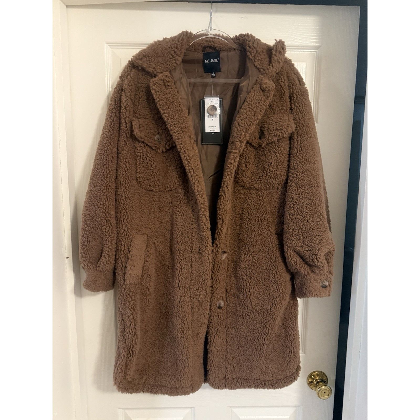 Vintage Me Jane Faux Fleece Ladies Size S Coat NWT Oversized Size S / US 4 / IT 40 - 1 Thumbnail