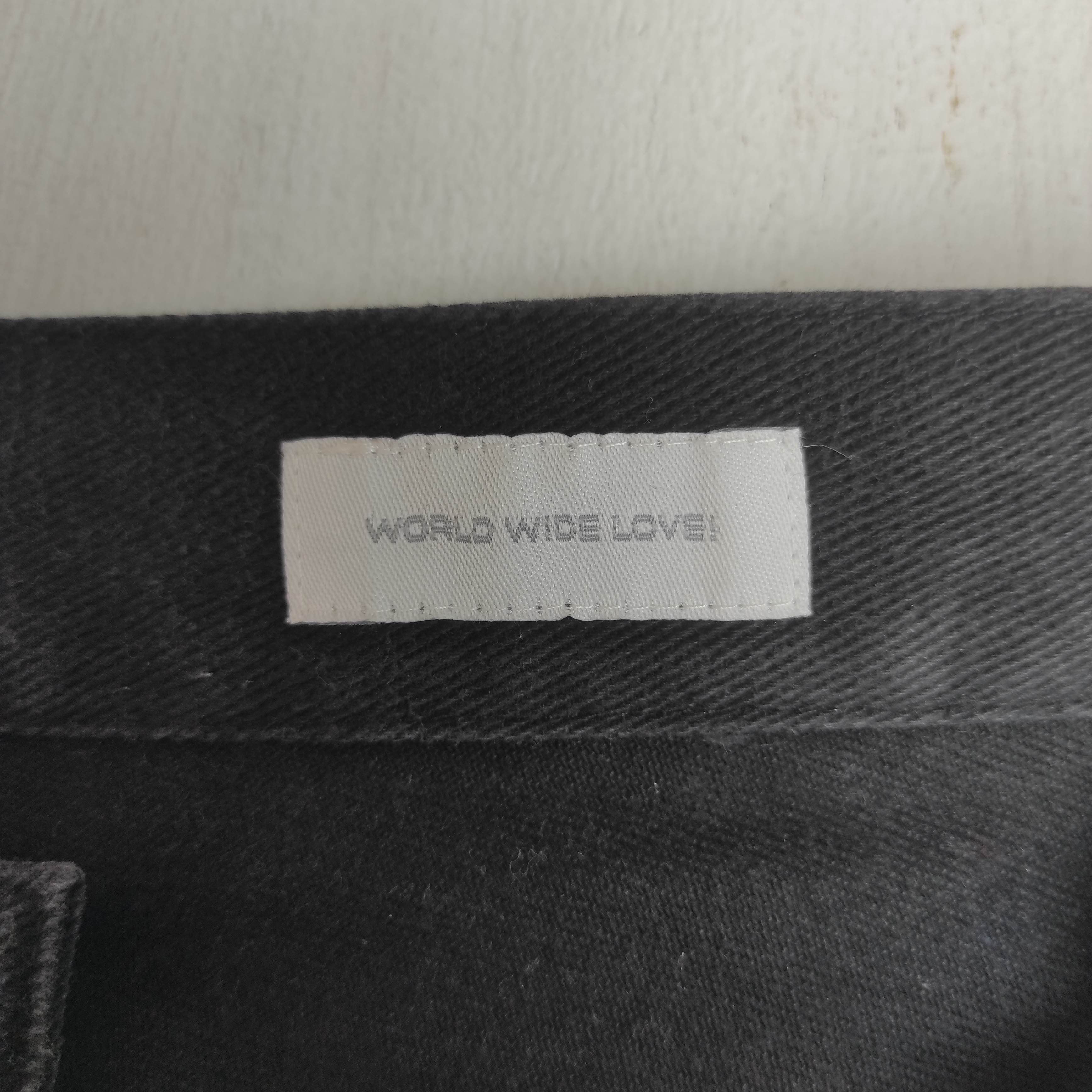 Hysteric Glamour Vintage World Wide Love Patchwork Hagi Denim Jeans Size US 30 / EU 46 - 11 Thumbnail