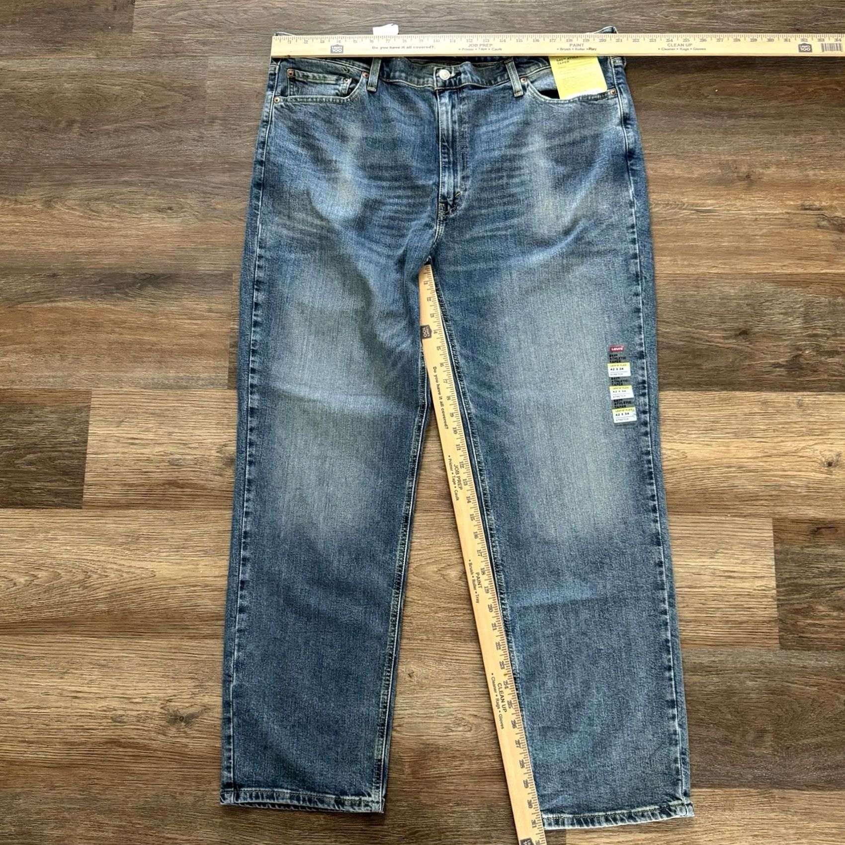 Levi's Levi’s 541 Athletic Taper Jeans Men Blue 42x34 Light Wash Denim NWT Regular Inseam 34 Streetwear Fit: Athletic Size US 42 / EU 58 - 5 Thumbnail