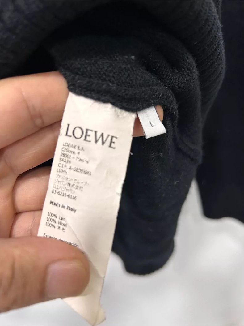 Loewe LOEWE Plaid striped knit sweater Size US L / EU 52-54 / 3 - 4 Thumbnail