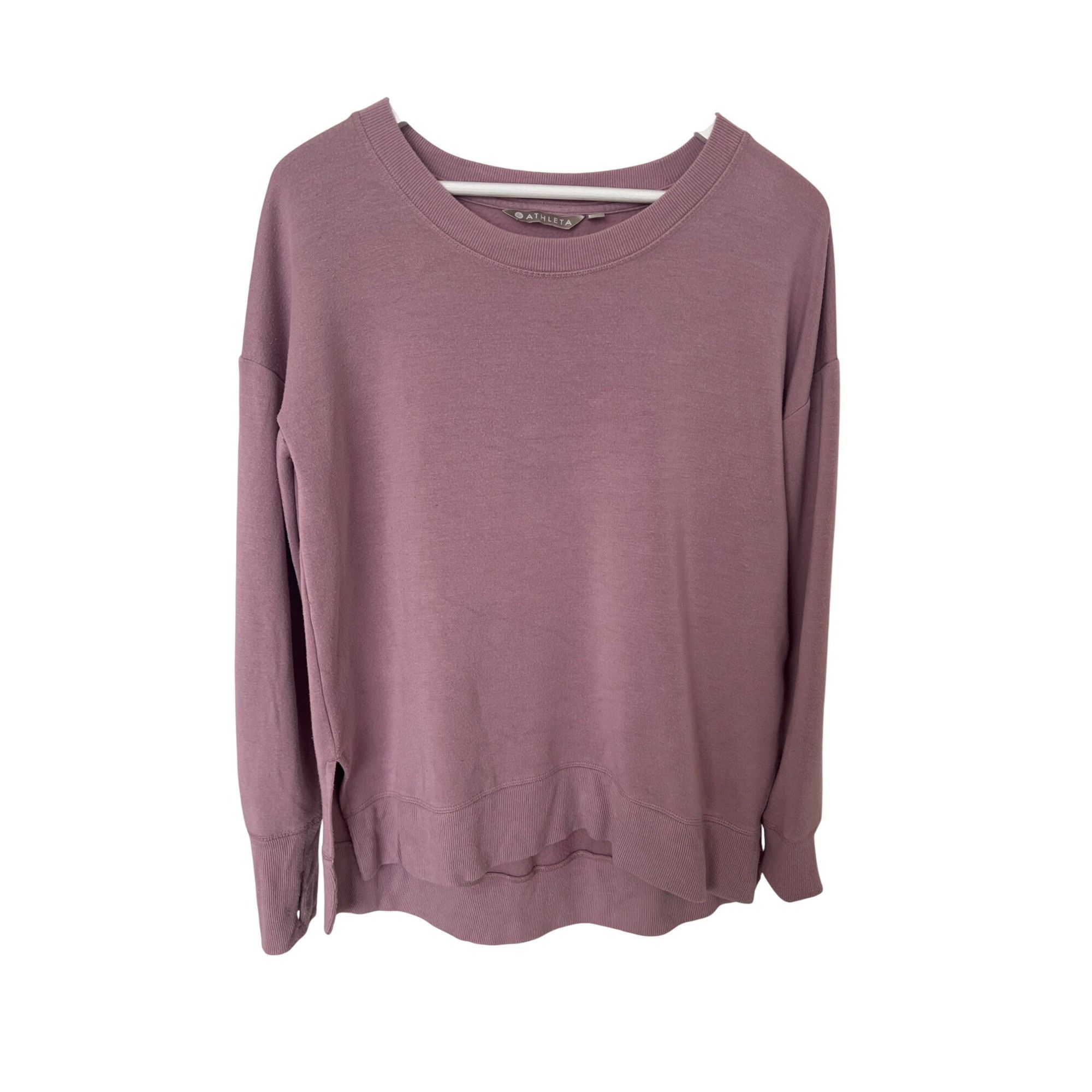 Athleta Athleta Oversized Pink Purple Sweatshirt Size XS / US 0-2 / IT 36-38 - 1 Thumbnail