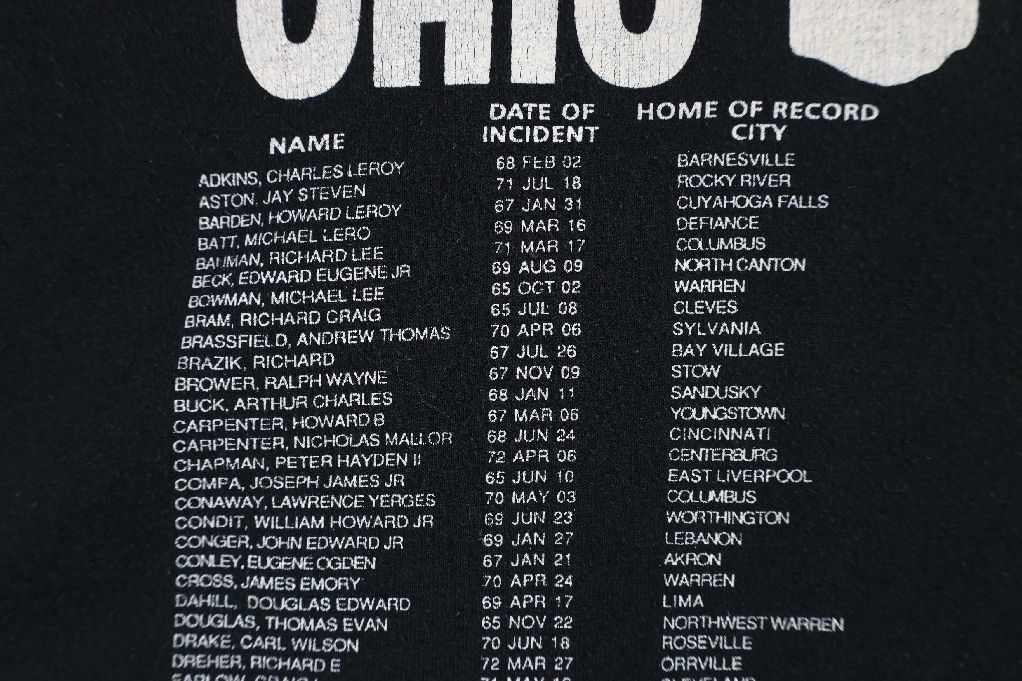Vintage Vintage 90s POW MIA Ohio Short Sleeve T-Shirt Black USA Size US XXL / EU 58 / 5 - 8 Thumbnail