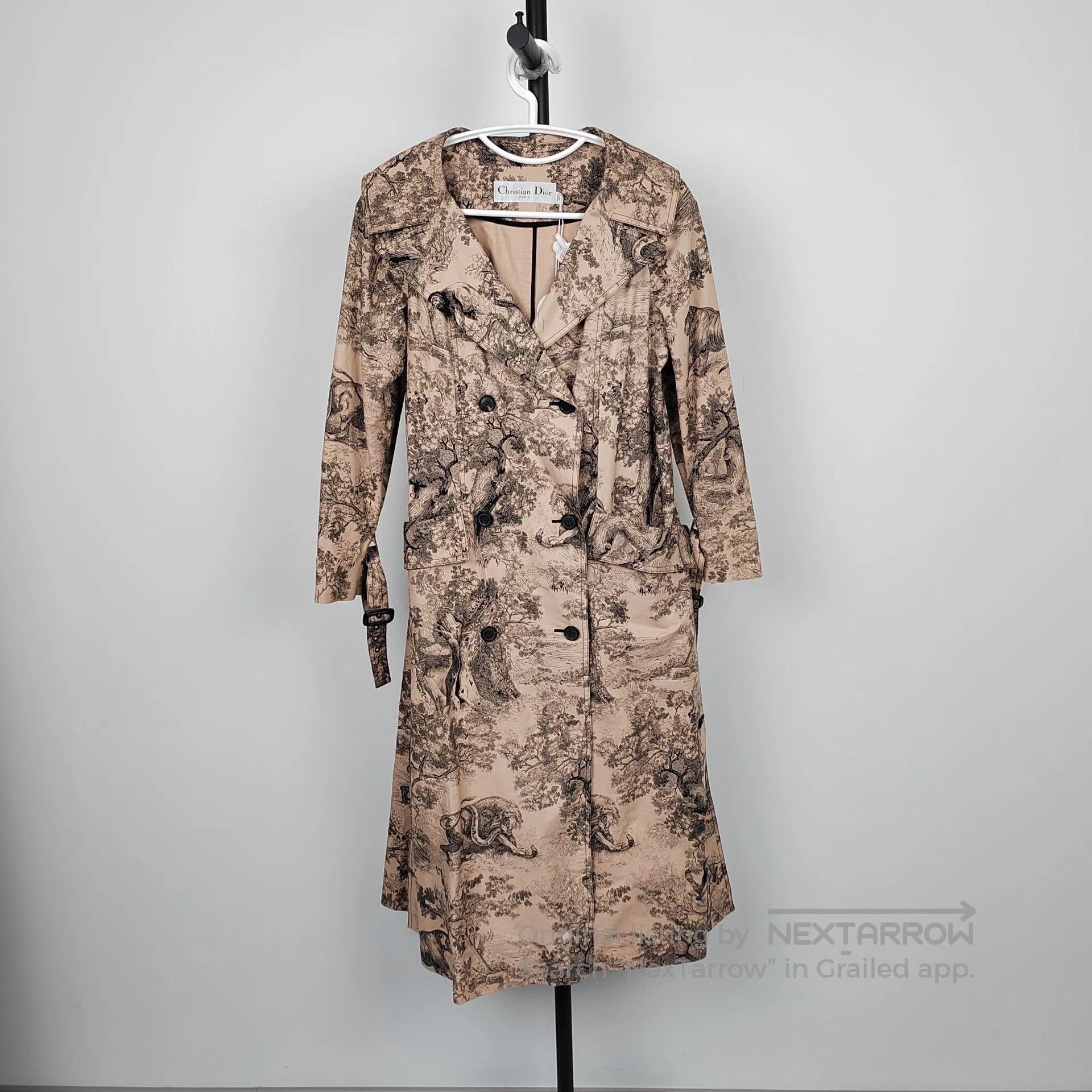Dior Dior Jungle Zoo Series Brown Embroidered Windbreaker| Size XXS / US 00 / IT 34 - 8 Thumbnail