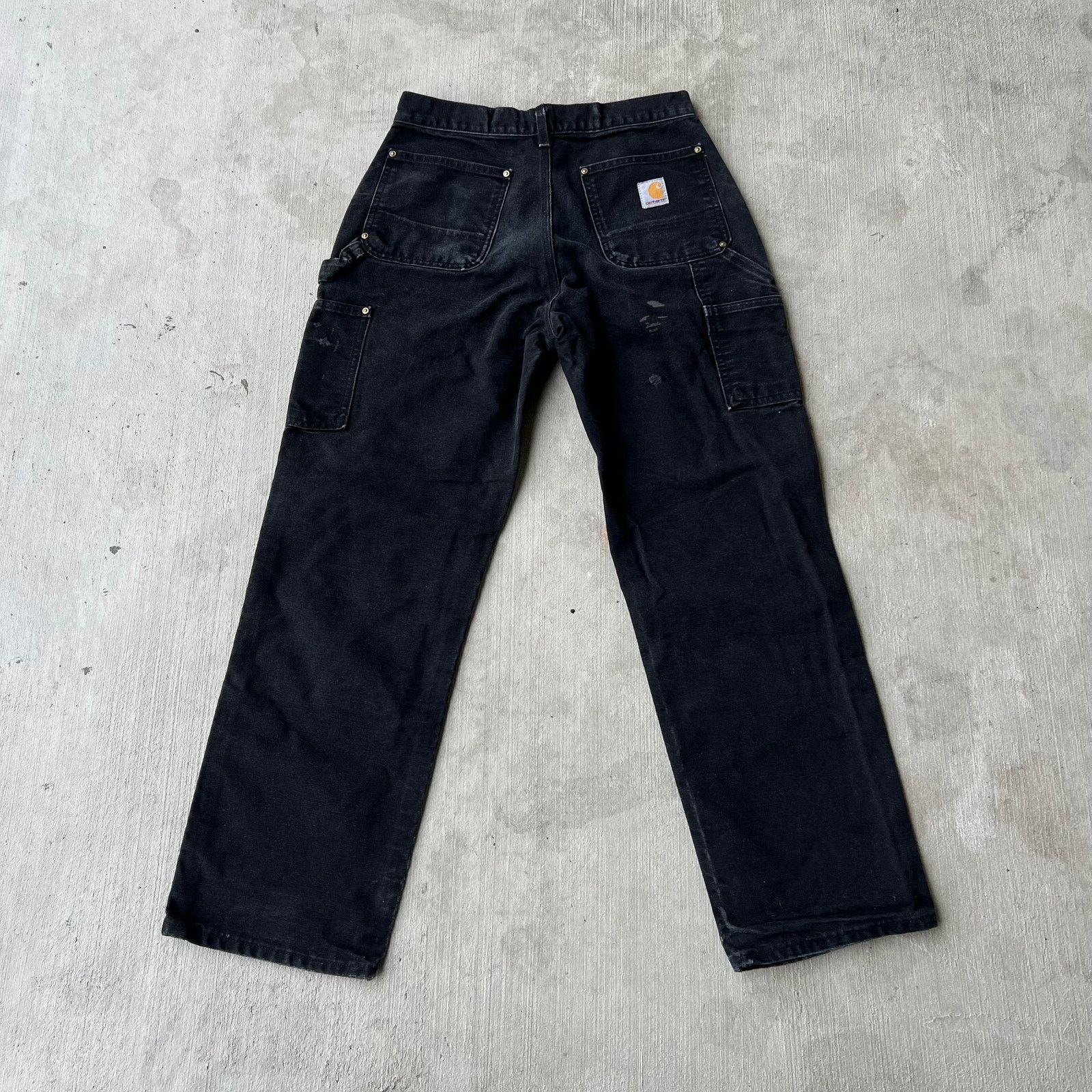 Carhartt × Vintage Carhartt faded black double knee work wear carpenter pants Size US 29 - 5 Thumbnail