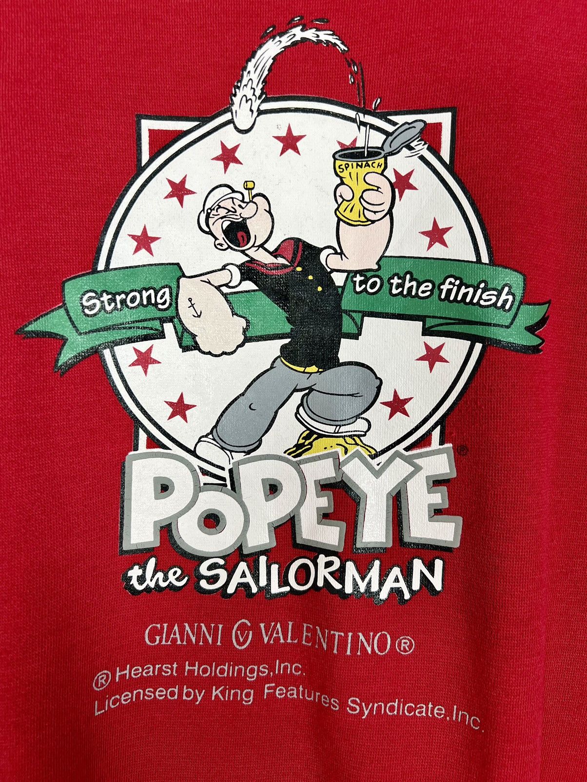 Cartoon Network × Gianni Valentino × Vintage 90s Vintage Popeye The Sailorman x Gianni Valentino Size US XL / EU 56 / 4 - 5 Thumbnail