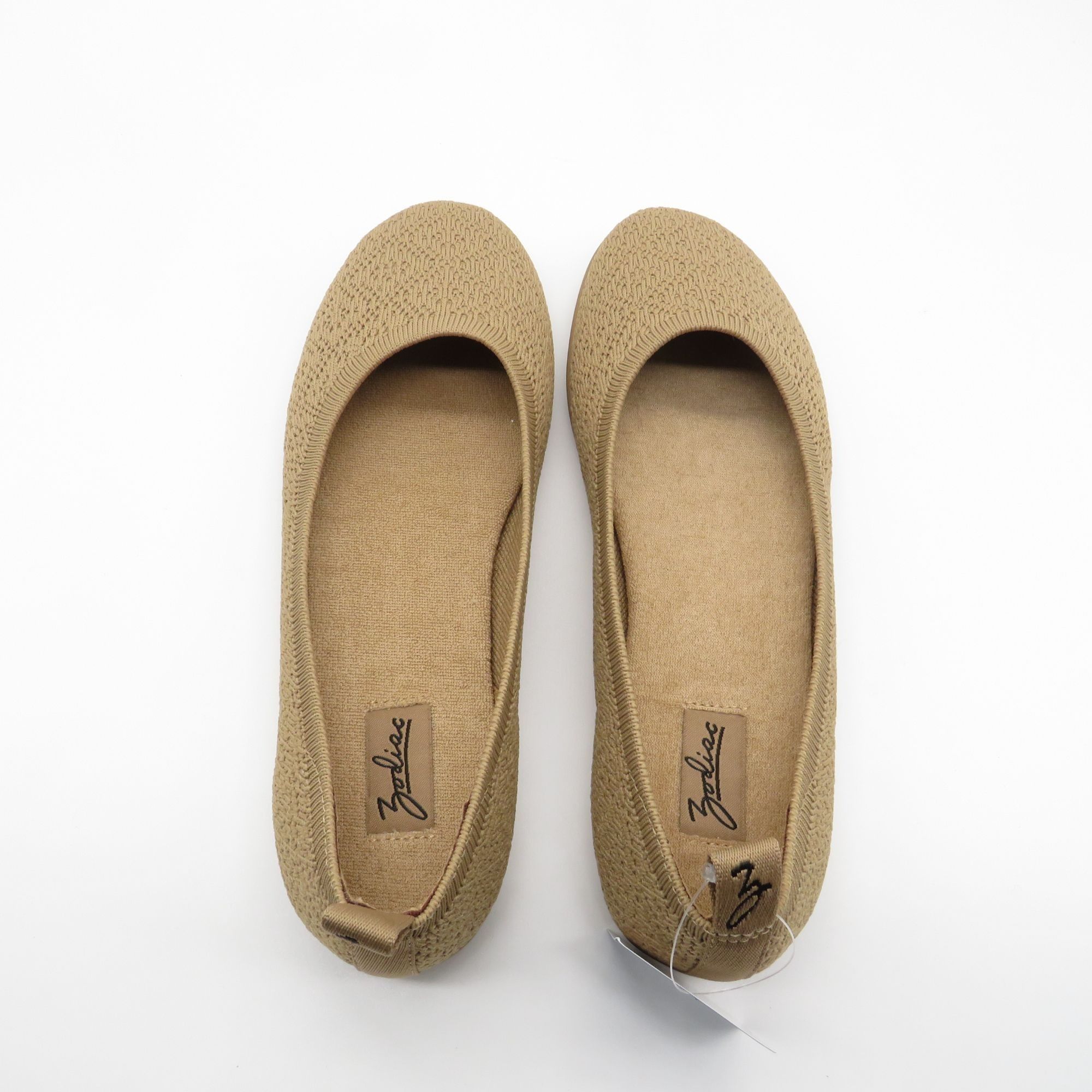 Other Zodiac Caitlin Women's Tan Knit Ballet Flats Size 6 NEW Size US 6 / IT 36 - 6 Thumbnail