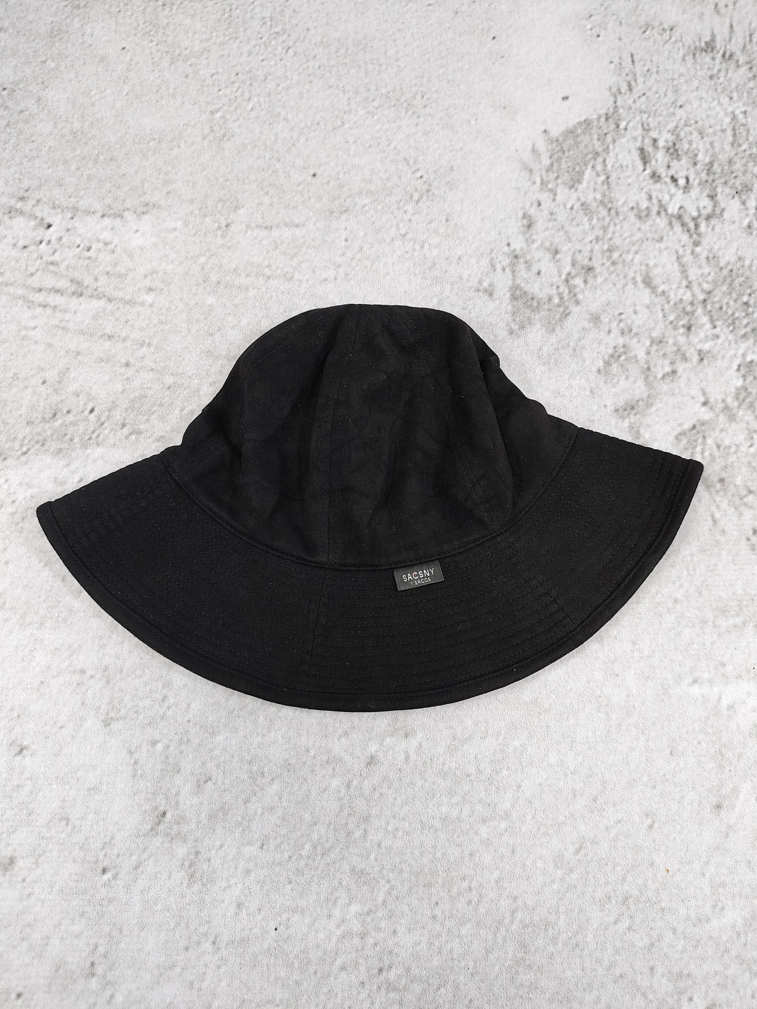Yohji Yamamoto Y’SACCS SACSNY By Yohji Wide Brim Minimal Solid Bucket Hat Size ONE SIZE - 4 Thumbnail
