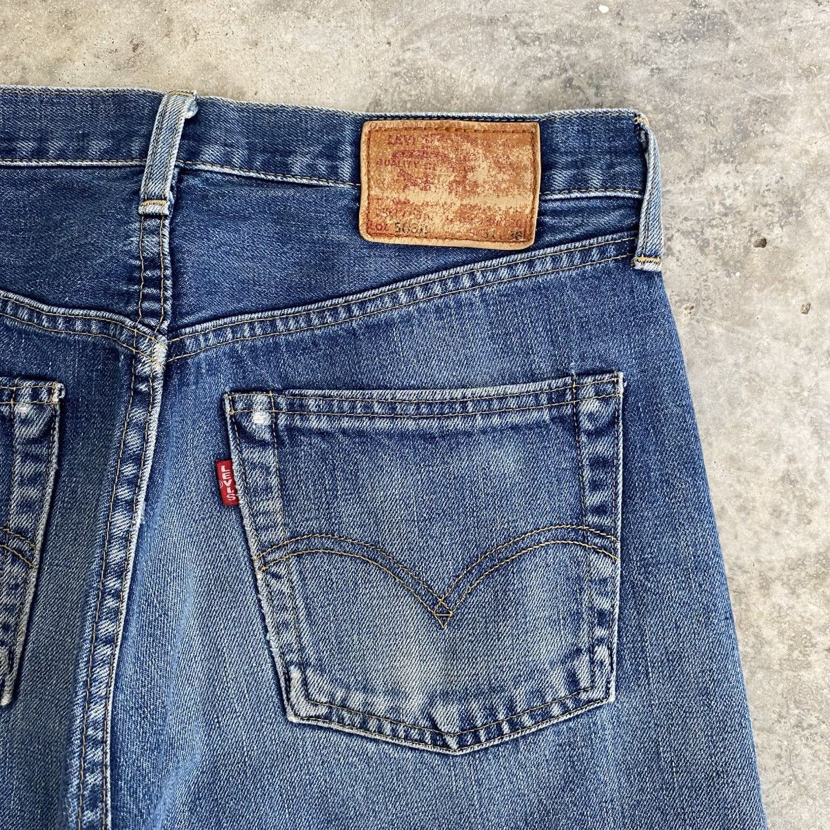 Levi's Vintage 90’s Levis 503B Big E Faded Blue Selvedge LVC Jeans Size US 30 / EU 46 - 13 Thumbnail