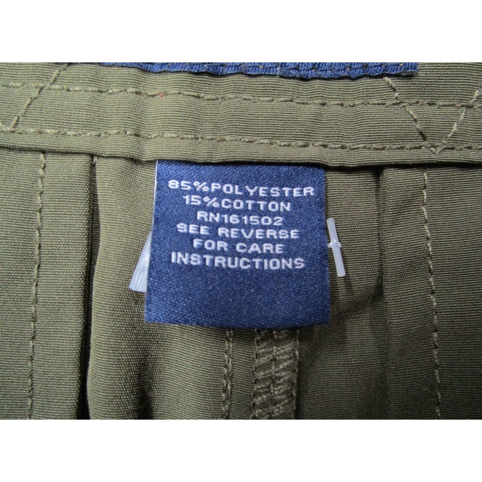 CO Guide Boat Co Men’s Green Hybrid Shorts M 9" Casual Outdoor Pocketed Drawstring Chino Size US 31 - 3 Thumbnail